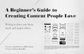 A Beginner's Guide to Creating Content People Love [Mobify L&L]