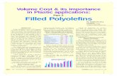 Volume Cost concept with reference to Filled Polyolefins