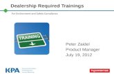 Dealership Required Trainings