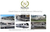 Used Class A Motorhomes For Sale at NeXus RV