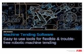 ABB industrial robots machine tending software