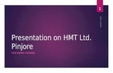 Presentation on HMT Ltd