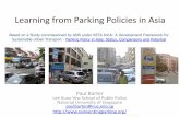 'Learning from Parking Policies in Asia' for Rosario Conference