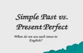 Simple past vs. present perfect tense