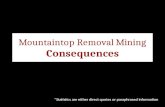 Consequences of Mountaintop Removal Mining