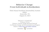 Behavior change from individuals to institutions – keynote by mike vandenbergh