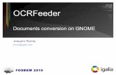 OCRFeeder, documents conversion on GNOME