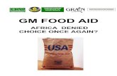 GM Food Aid: Africa Denied Choice Once Again