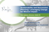Sustainability and Succession Planning: Leveraging Change for Mission Impact