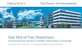 Get Rid of Fax Machines - Increasing the Speed of Health Information Exchange