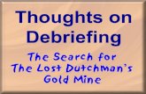 Debriefing Experiential Team Building Exercises - Overview using Lost Dutchman's Gold Mine