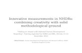 Innovative measurements in NHDRs: combining creativity with solid methodological ground