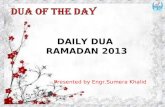 DUA OF THE DAY (29 SUPPLICATIONS)