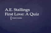 First love a quiz