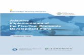 Adaptive Implementation of the Five Year Economic Development Plans