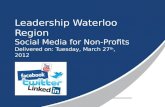 Leadership Waterloo Region Presentation
