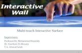 Interactive Wall (Multi Touch Interactive Surface)