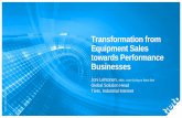 Joni Lehtonen - transformation from equipment sales towards performance businesses