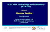 VLSI Test Technology & Reliabillity - Module 8 memory_testing