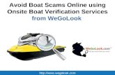 Avoid Boat Scams Online using Onsite Boat Verification Services from WeGoLook