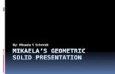 Mikaela’s geometric solid presentation