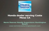 Honda dealer serving Costa Mesa CA