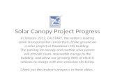 Solar canopy project progress pp