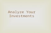Analyze your investments