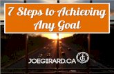 7 steps to achieving any goal