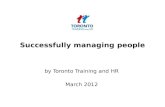 Successfully managing people March 2012