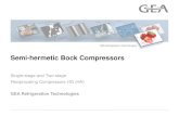 Semi hermetic bock compressors