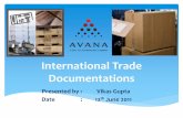 Export documentations