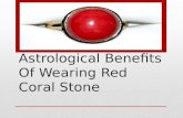 Astrological benefits of wearing red coral stone