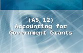 As 12 accounting for government grants(1)