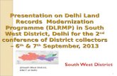 Land Records Modernization Programme. South West District, Delhi.