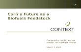 Corn Future Biofuels Feedstock 2.29.08