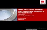 Type30 direct roving; delivering viable polyurethane pultrusion