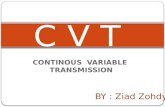 CONTINOUS  VARIABLE  TRANSMISSION