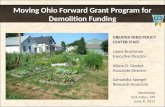 Moving ohio forward grant program for demolition funding