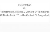 Presentation on "remittance" of dhaka bank ltd