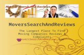 Real moving reviews   choosing the right moving company