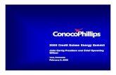 Conco Phillips- Presentations & Conference Calls Credit Suisse Energy Summit
