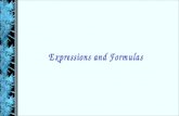 Expressions & Formulas (Algebra 2)