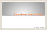 Qt random variables notes