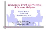 Behavioural event interviewing   science or religion