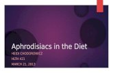 Aphrodisiacs in the diet