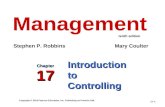 Chap 17 introduction to controlling management by robbins & coulter 10 e