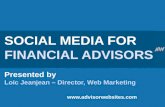 Social media for financial advisors **V2 MARCH 2011**