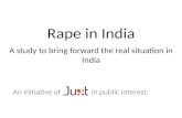 Rape in India - A study by Juxt in public interest