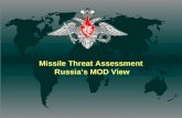 Russian assessment of missile threat